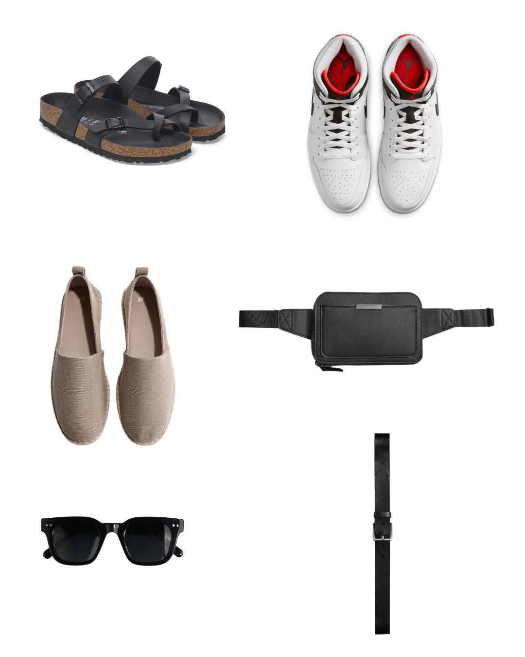 Shoes and accessories for men's capsule wardrobe